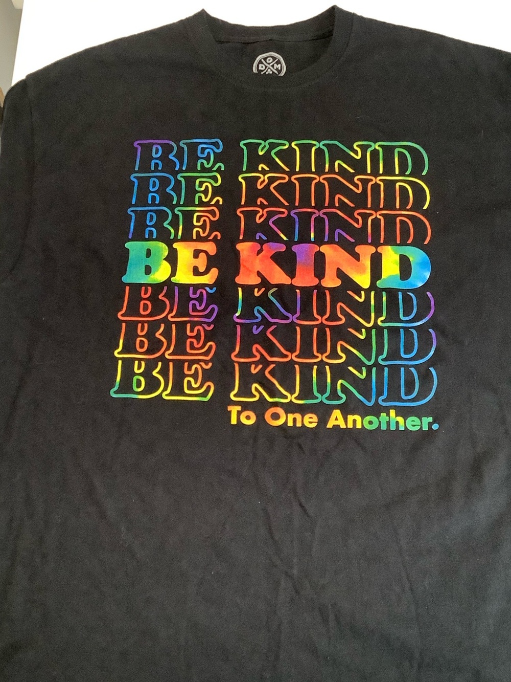 BE KIND Rainbow Graphic Tee - Black